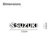 S Logo Car Styling Audio Decorate 3D Aluminum Badge Emblem Sticker Accessory For Suzuki Grand Swift Jimny Vitara Baleno SX4 Alto