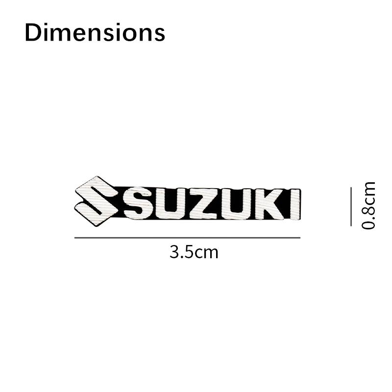 S Logo Car Styling Audio Decorate 3D Aluminum Badge Emblem Sticker Accessory For Suzuki Grand Swift Jimny Vitara Baleno SX4 Alto