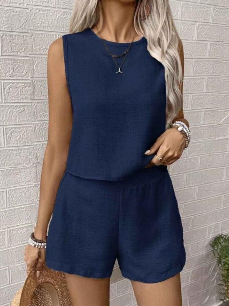 2025 Fashion Casual Vest Shorts Set - Hot-Selling In Europe and America