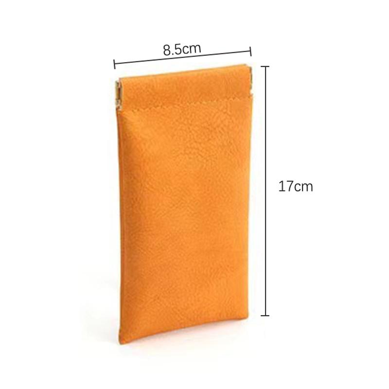 Soft Pu Leather Reading Glasses Bag Cases Waterproof Solid Color Eyeglasses Sunglasses Pouch Storage Bags Eyewear Accessories
