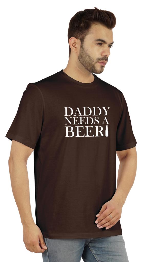 Inkmeso Graphic Tshirt For Men  s   Daddy Needs A Beer   Funny Quotes Dad  s Drinking Tee