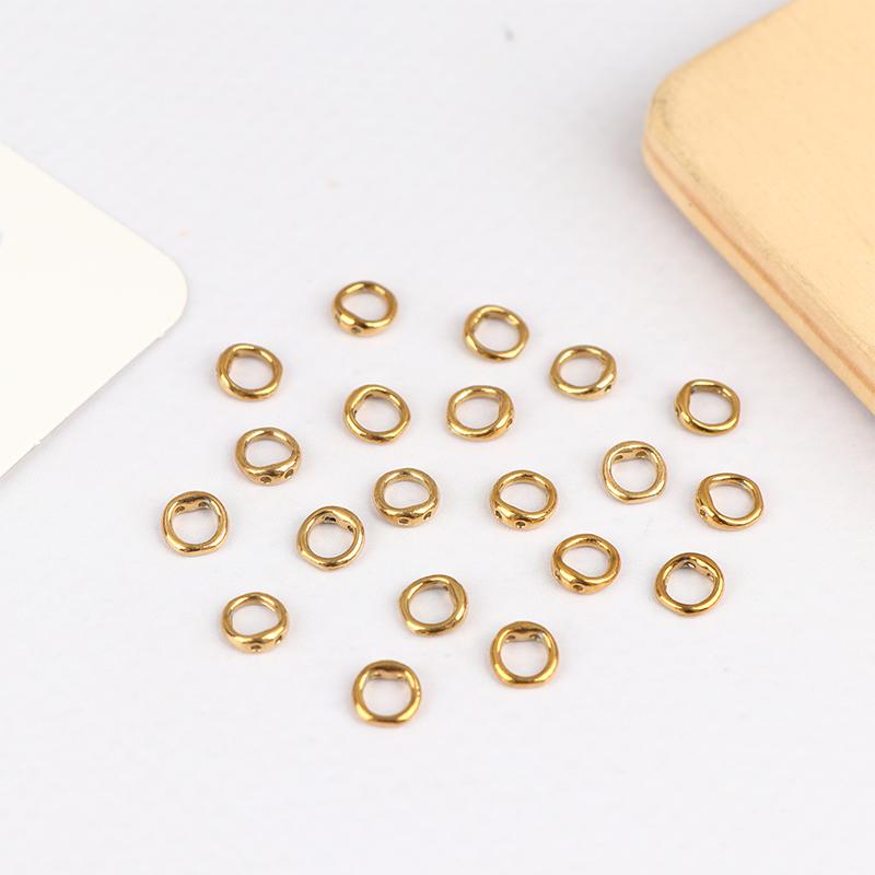 20Pcs Stainless Steel Clasps For Beading Supplies 5 6 8 Mm Necklace End Connectors Hooks Jewelry Bracelet Making