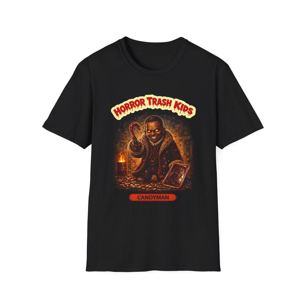 Horror Trash Kids Candy man T-Shirt | Vintage Horror Comic Style