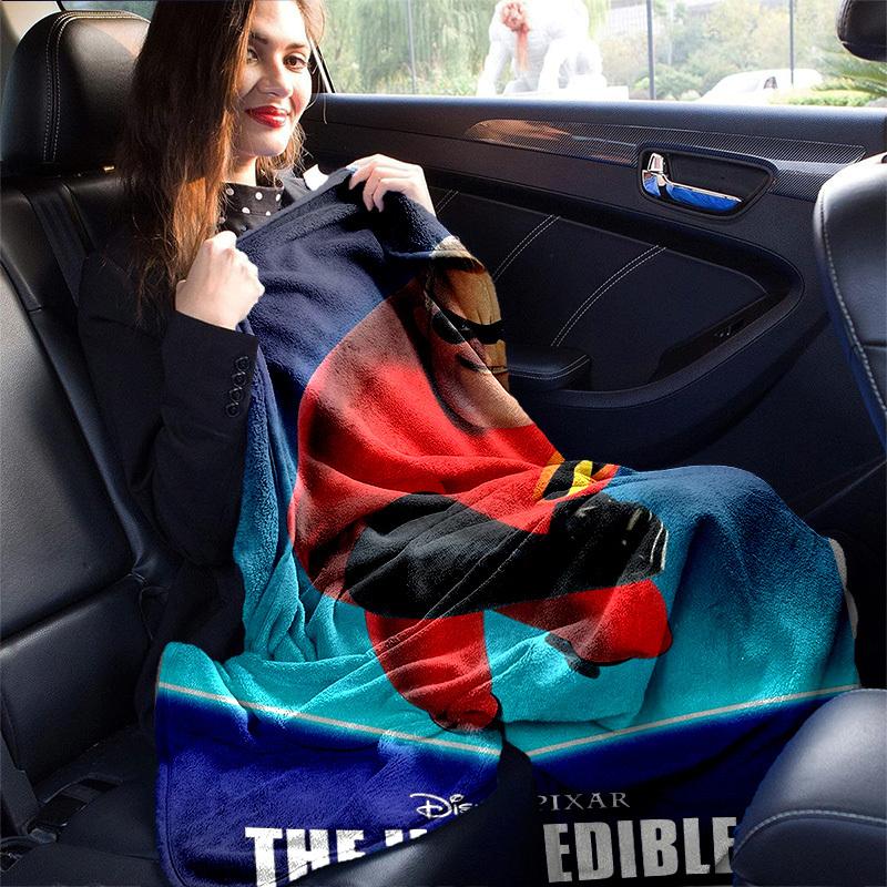 1pc, "The Incredibles Mr. Incredible Superhero Blanket Soft Throw for Home Decor, Couch Cover, Outdoor Use, Travel, Camping