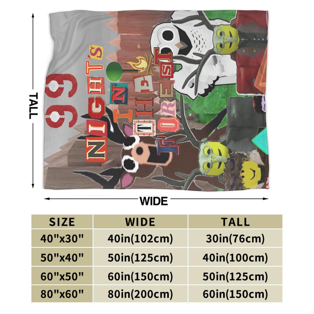 Super Soft 99 Nights In The Forest Throw Blanket Premium Fleece Flannel Lightweight Bed Blanket Cozy Warm Blankets All Season