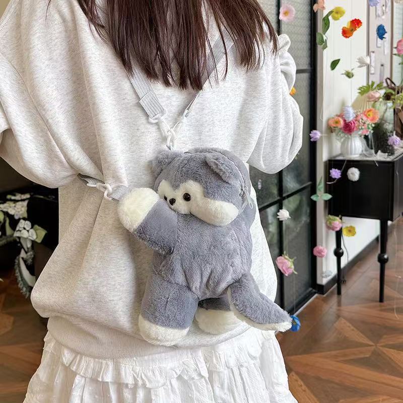 Cat Plush Backpack With Pp Cotton Filling For Kids And Casual Use