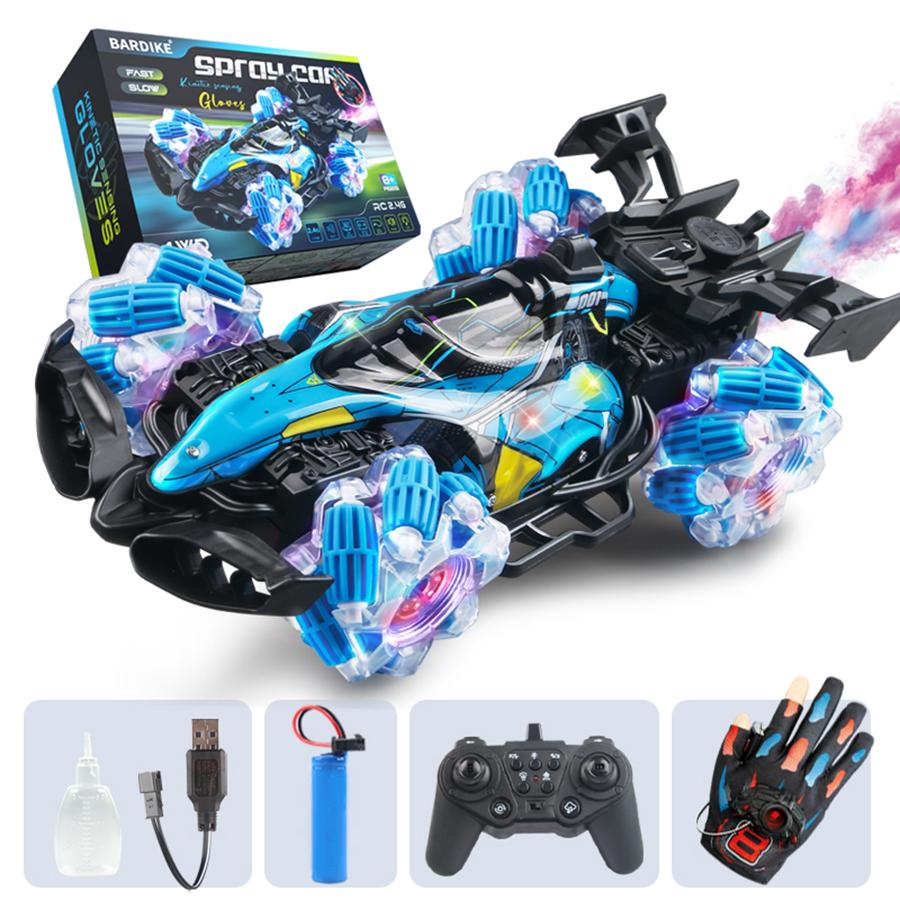 Colorful Lights Spray Stunt Racing 4WD Shift 2.4G Wireless Gesture Induction Racing Race Remote Control Toy Car