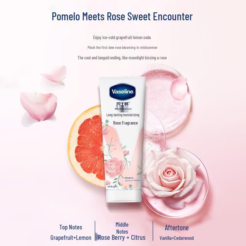 Vaseline Rose Scented Moisturizing Hand Cream