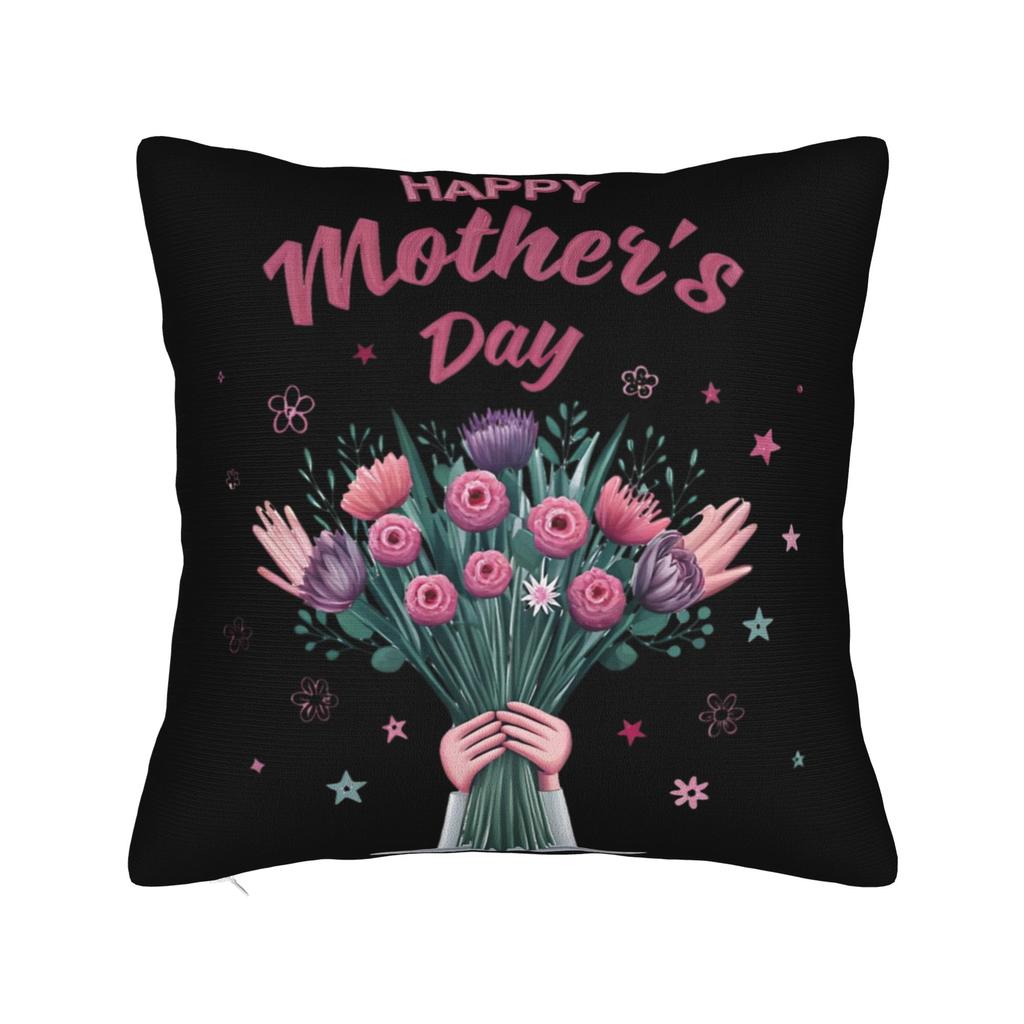Decorative Pillow Covers Happy Mother'S Day Merch Home Throw Pillow Case Cover Zippered Multi Size