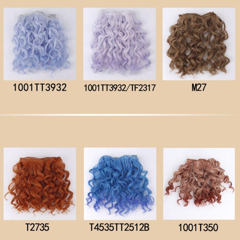 Hochtemperatur-Draht BJD-Puppe Lockiges Haar Imitation Locken Puppenhaar BJD-Perücke DIY DIY-Sachen