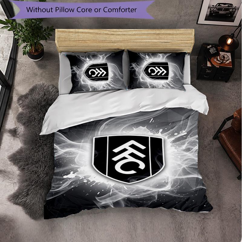 Set Biancheria da Letto Fulham Football 3 Pezzi Morbido Set Copripiumino con Federe Set Decorazione Camera da Letto per la Casa