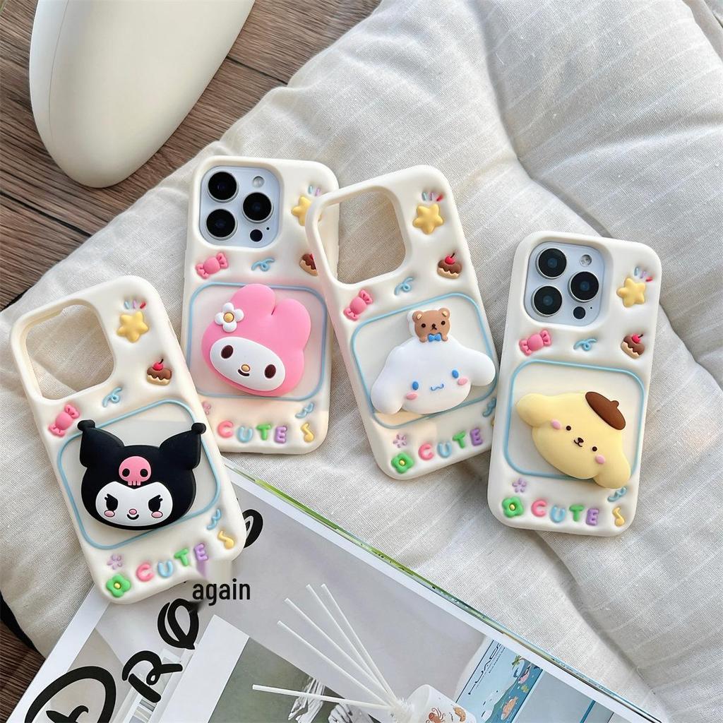 Sanrio Cartoon Rotating Stand Phone Case for iPhone 14/13/12/11 Pro Max