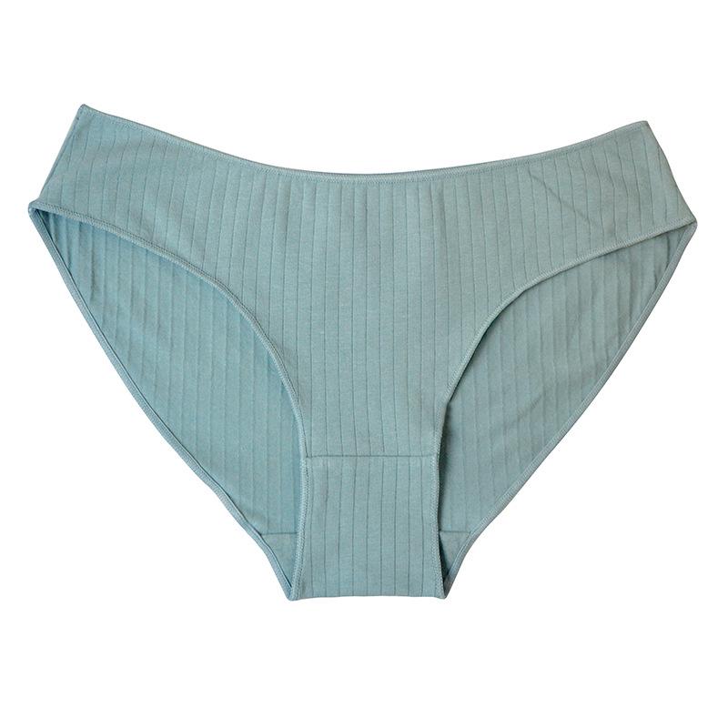 Low-Waist Seamless Cotton Breathable Panties for Young Women