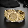 Missfox Watch Gypsy Star Diamond Set Men'S Quartz Watch Fashion Full Diamond Watch