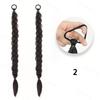 MISS WIG Synthetic With Elastic Band Hair Fiber Extensions Natural Looking  Long Braided Ponytail Hair Accessories For Women Party Daily Use