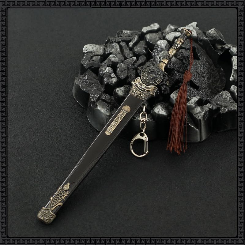 [Nekokamiyama] Romance of the Three Kingdoms: Zhao Yun Zilong's Blue and Red Sword, 22cm Miniature Model Figure, Collectible Decor