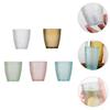 5PCS Bar Acrylic Juice Glass Colorful Diamond Water Glass Hotel Restaurant Wine Drink Cup Home Party Supplies