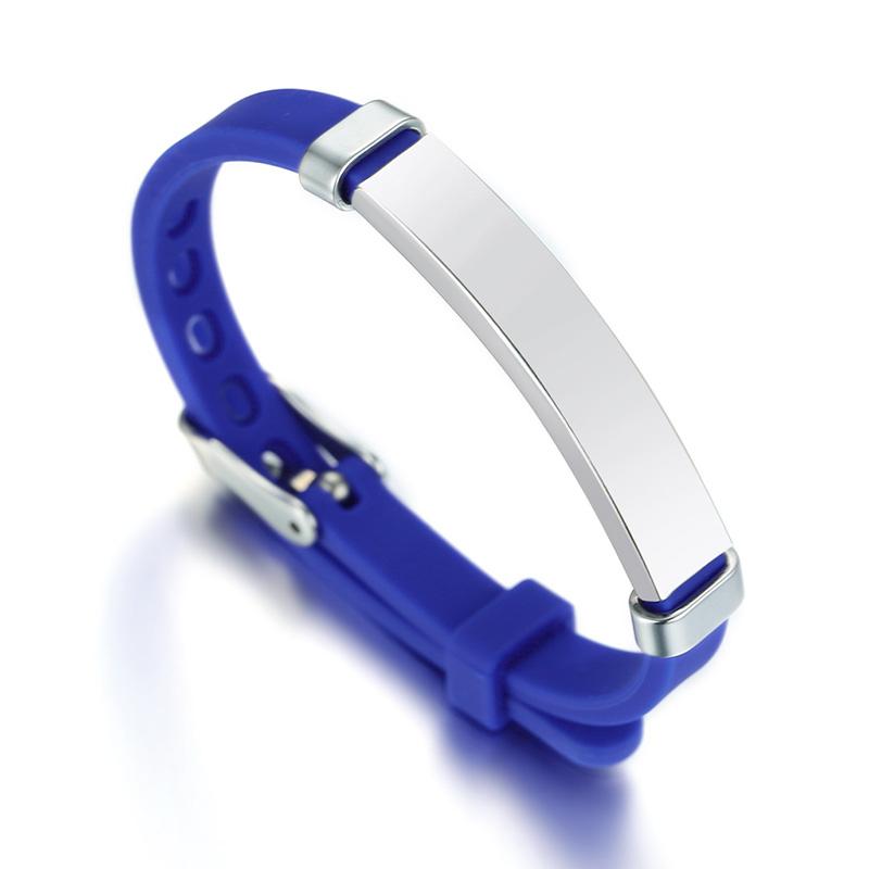 Braccialetto ID in Silicone di Sicurezza per Bambine Bambini, Braccialetto Personalizzato con Nome in Gomma