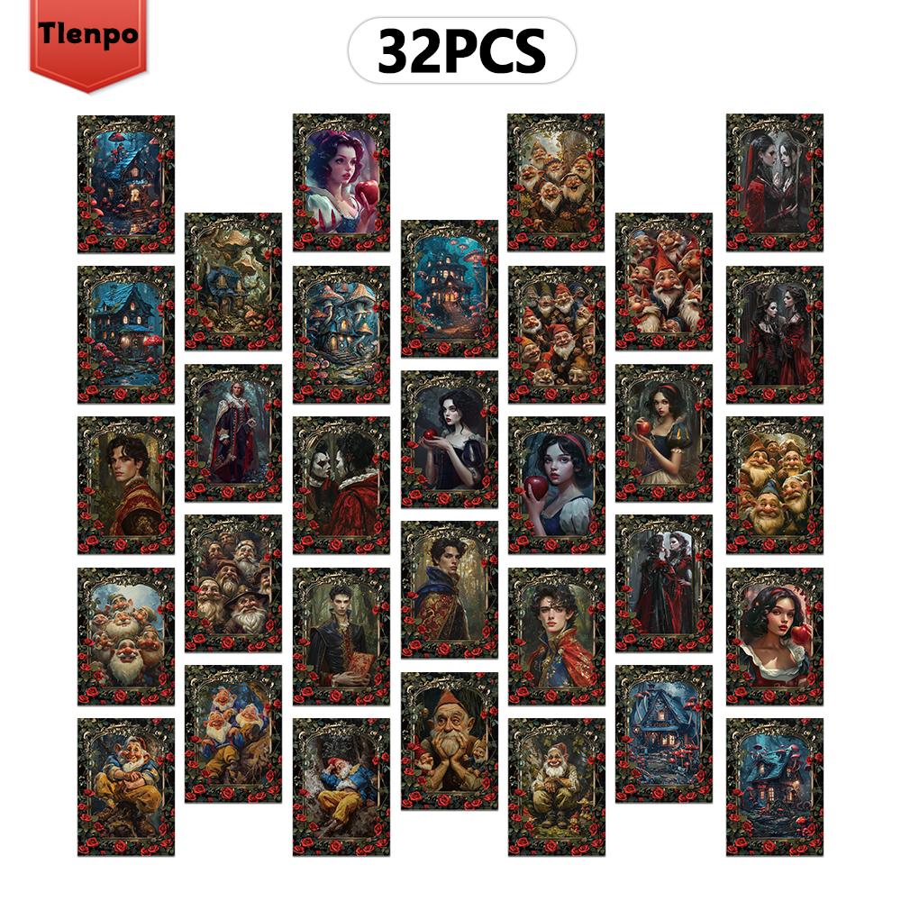 

32 шт., Страшная открытка Белоснежки, Сказка, Подарок на день рождения/юбилей, Коллекционная, Подходит для подарка, Можно отправить по почте.