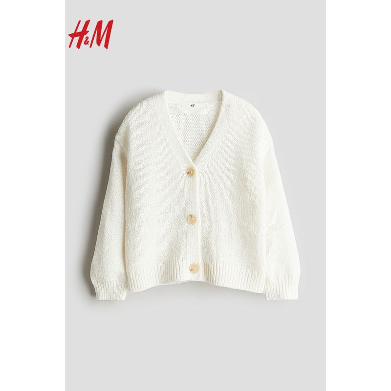 

HM Детская одежда Пальто для девочки Свитер Летняя клетка Милая Базовая футболка Трикотаж 1236362