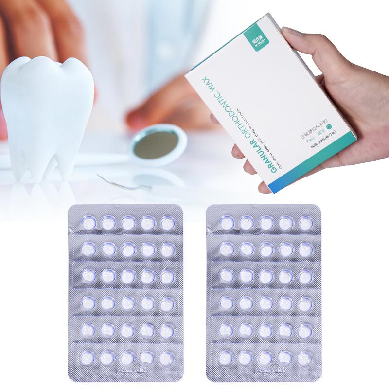 1 Låda Tandreglering Skyddsvax Anti-gnissling Individuellt Förpackad Tandställningsvax Livsmedelsklassat Tandvård Vax för Munskydd
