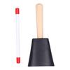 Wooden Handle Steel Cowbell Noise Maker Early Education Percussion Musical Instrument