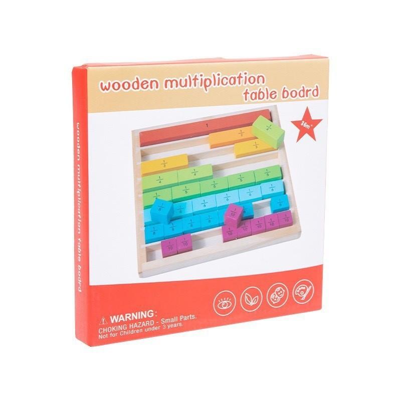 Holz Neun mal Neun Operationen Einmaleins Bausteinmathematische Operationen Übung Rechentafel Puzzle Frühe Bildung Lernspielzeug