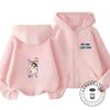 New Kids Zipper Hooded Sweatshirt Cute Cartoon Trendy Winter Outerwear Boys Girls