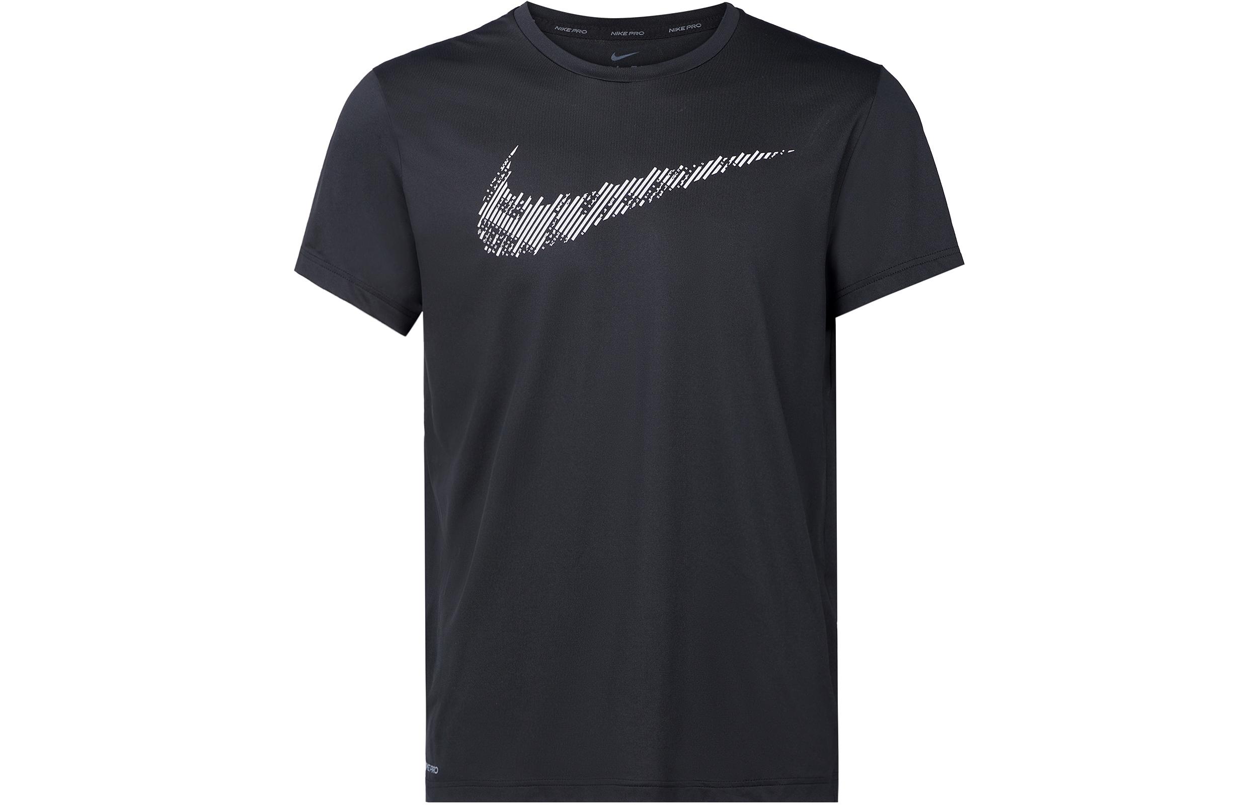 

Nike T Shirts Men s Black Crew Neck Moderate Straight Fit DD1622-010 S