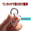 304 Stainless Steel Spring Hook Carabiner, Keychain, Small or Large, Heavy-Duty, Spring Snap, 200kg Load Capacity (8cm, Pack of 20)