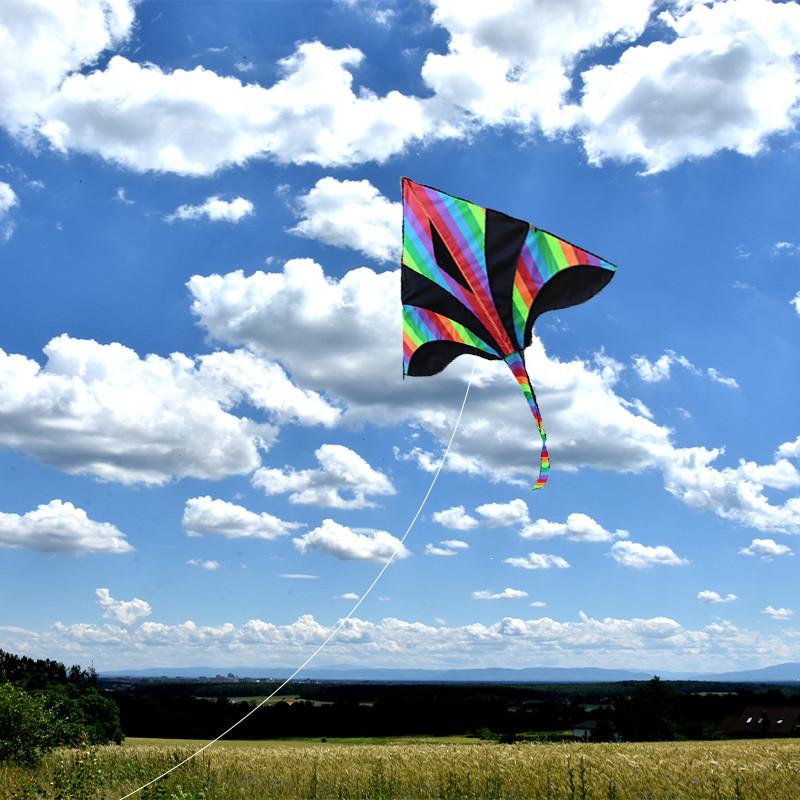 Modern Minimalist Style Colorful Triangular Kite For Children And Adults
