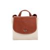 Longchamp Le Pliage Original 26 Knopf Reißverschluss Nylon Rucksack Damen Rucksack Beige 1699089P71