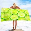 Lemon Sand Free Beach Towel Microfiber Beach Towels,Oversized Beach Camping Towel Quick Dry Towels for Swimming,Sport and Gym