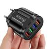Universal UK EU US Plug 4 Ports Fast Quick Charger Adapter USB Transformer Power Supply
