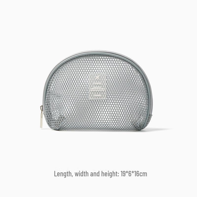 

Легкая сетчатая косметичка: Вместительный, прозрачный, портативный органайзер для туалетных принадлежностей