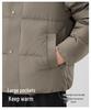 Men's 2025 Fashion Trend Black Hooded Down Jacket - 90% Down, Thick & Warm