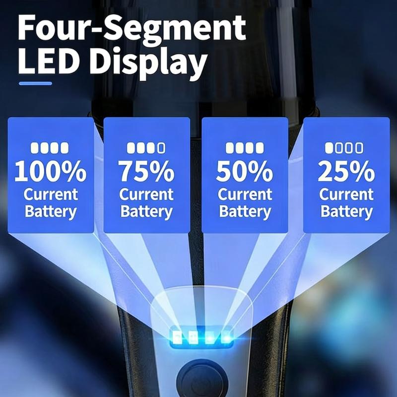 120W Handheld Cordless Vacuum Cleaner with Light Washable Filter and Multiple Nozzle Brushless Motor for Car Home Office