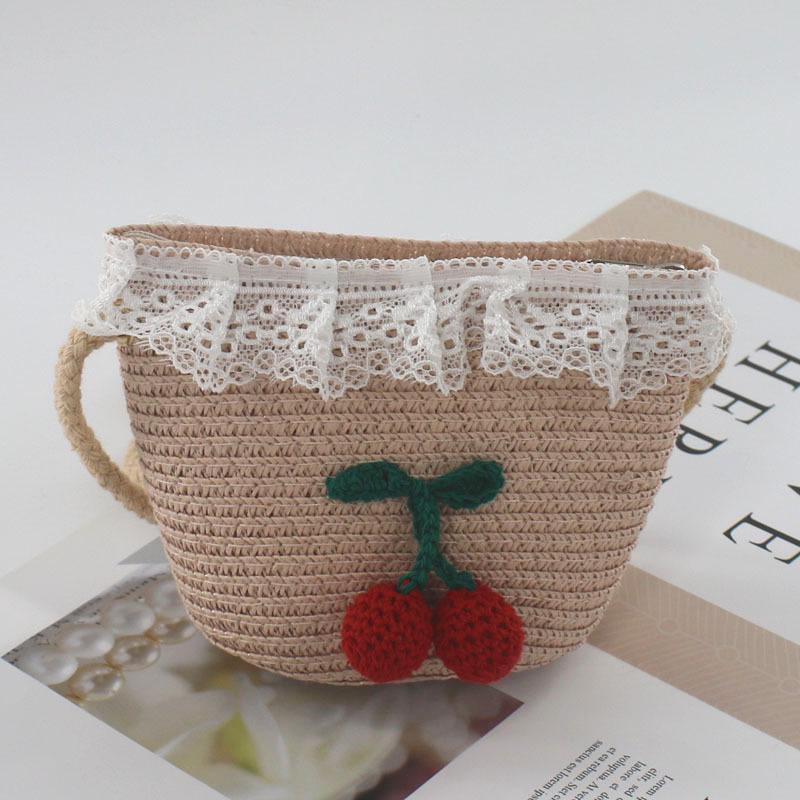 2024 Women's Mini Cartoon & Straw Flower Messenger Bags - Cute Beach Accessory