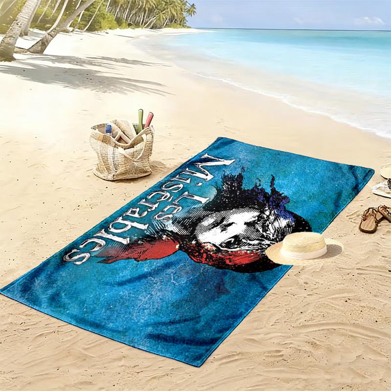 Les Miserables 2D Flat Print Beach Towel, Large Soft Quick Dry Towel for Beach Camping Swimming.NSTJ0928207