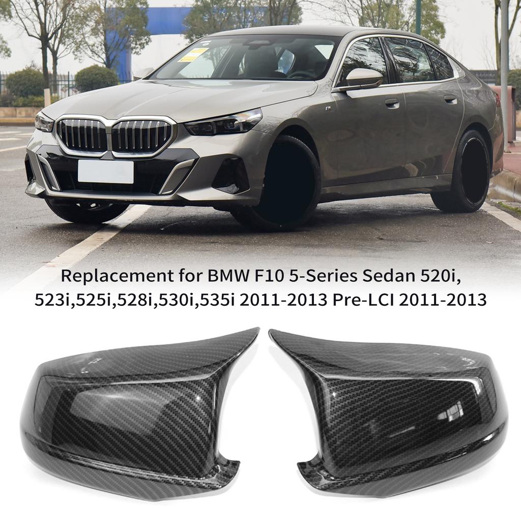 2pcs Side Mirror Covers Rear View Mirror Cover Carbon Fiber Outside Housing Mirror Cover Cap