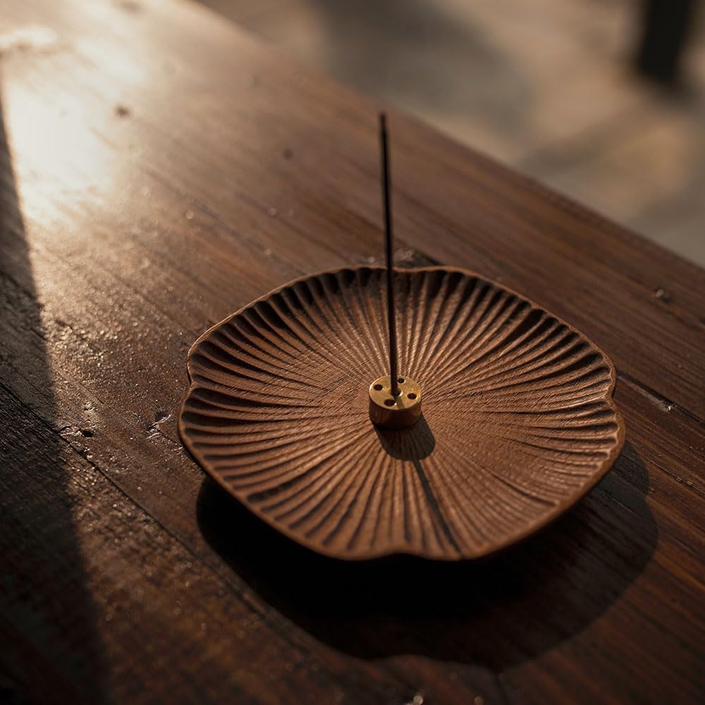 Bombinate Incense Holder, Koi (Carp) Lotus Design, Stylish Incense Burner for Buddhist Altars, Cute Incense Burner