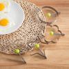 Stainless Steel Eggs Rings Mold With Handle Round/Bear/Flower/Star and Heart Shaped Egg Mold Baking Tools Kitchen Accessories