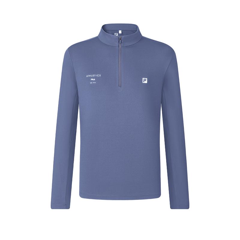 New FILA T Shirt Men's Bright Gray Blue A11M441216FBU