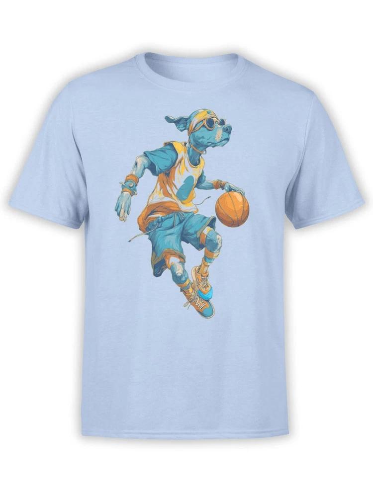 Slam Dunk Pup Tshirt Funny Basketball Dog Unisex S