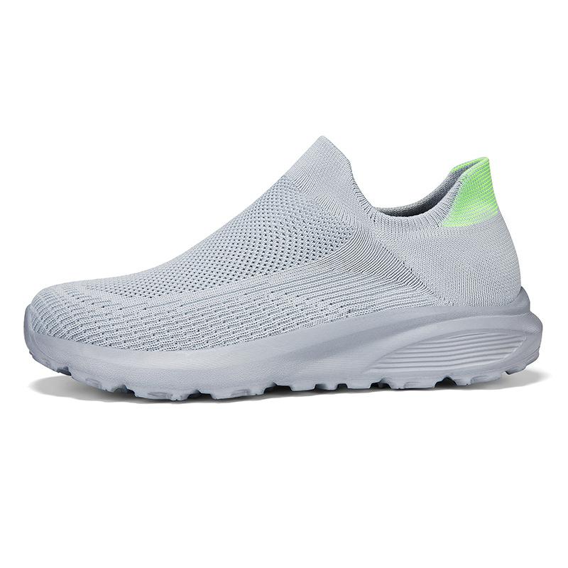 Fashion 2025 Spring and Summer New Lazy Comfortable Soft Bottom One Step Breathable Mesh Casual Sports Men's Running Shoes