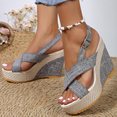 Fashion Women Sandals Wedge Sandals With High Heels Summer Shoes For Women Platform Sandals Wedges Shoes Female Summer Sandalias Mujer