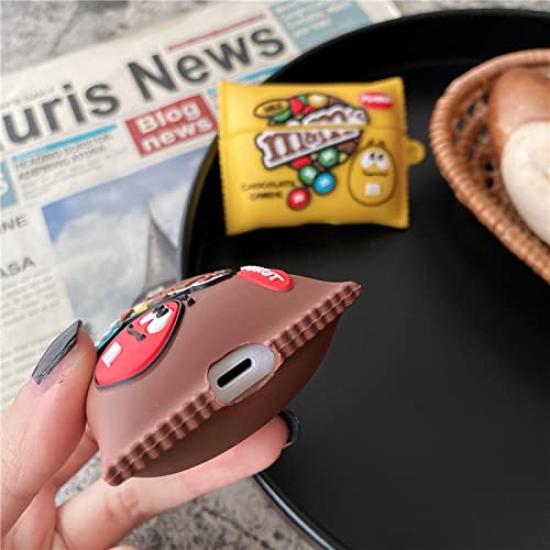 to Airpods Airpods Airpods 3rd Vaseline KitKat MM Chocolate Earphone Case Silicone Interesting Storage Case Scratch Resistant Shockproof Full