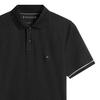 Tommy Hilfiger Polo para hombre con punta líquida, cuello y manga corta