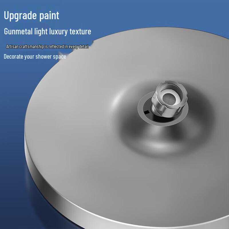 Larsd Pressurized Water-Saving Round Ultra-Thin Top Spray Shower Head
