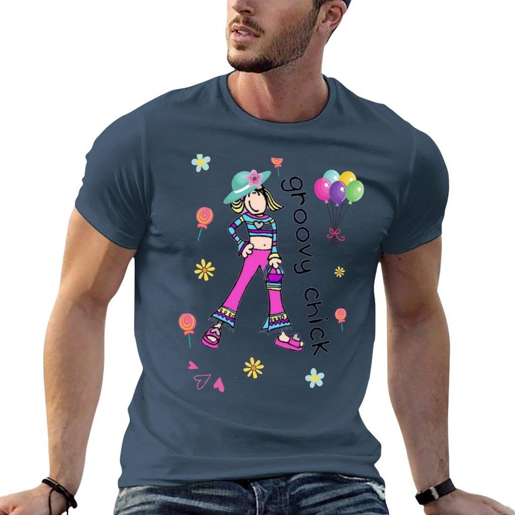 Groovy Chick Shirt Cartoon Tee Birthday Girl Shirt Friends Shirt Gifts For Frineds TShirt t shirt man designer TShirt